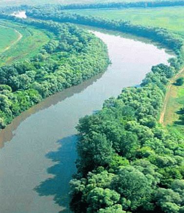 Река Кубань в Краснодарском крае